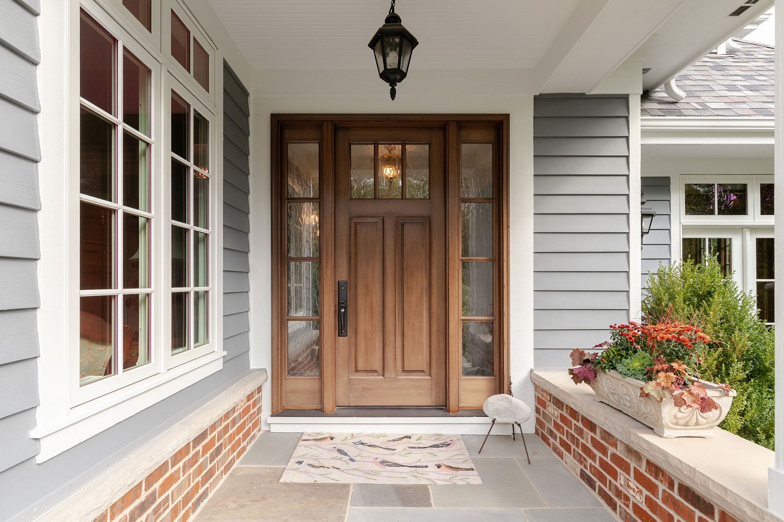 Entry door on a home exterior
