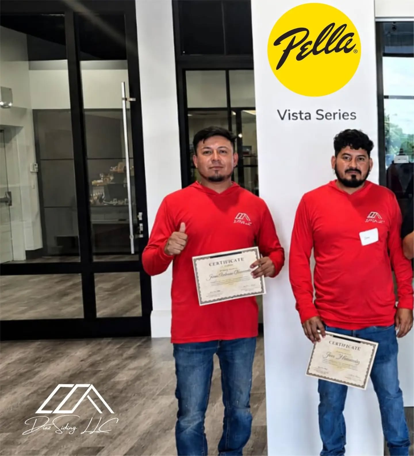 Diaz Siding team with Pella certification
